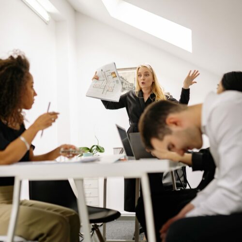 Destressed employee